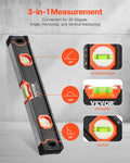 6-Piece Torpedo Level Set 250-2000mm Magnetic Aluminum Bubble Vials