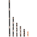 6-Piece Torpedo Level Set 250-2000mm Magnetic Aluminum Bubble Vials
