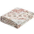 Area Rug 2743x3658mm Brown Red Washable Non-Slip Carpet