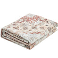 Area Rug 2743x3658mm Brown Red Washable Non-Slip Carpet