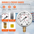 Hydraulic Pressure Test Kit 250/400/600bar 3 Gauges 11 Couplings