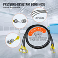 Hydraulic Pressure Test Kit 250/400/600bar 3 Gauges 11 Couplings