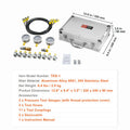 Hydraulic Pressure Test Kit 250/400/600bar 3 Gauges 11 Couplings