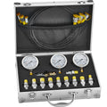 Hydraulic Pressure Test Kit 250/400/600bar 3 Gauges 11 Couplings