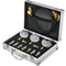 Hydraulic Pressure Test Kit, 250/400/600bar, 3 Gauges 9 Test Couplings 3 Test Hoses, Excavator Hydraulic Test Gauge Set with Portable Carrying Case for Excavator Tractors Construction Machinery