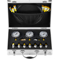 Hydraulic Pressure Test Kit 250/400/600bar 3 Gauges 9 Couplings