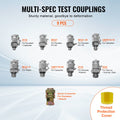Hydraulic Pressure Test Kit 250/400/600bar 3 Gauges 9 Couplings