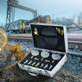 Hydraulic Pressure Test Kit 250/400/600bar 3 Gauges 9 Couplings