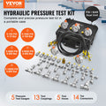 Hydraulic Pressure Test Kit 10-600bar 5 Gauges 13 Couplings Case