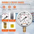 Hydraulic Pressure Test Kit 10-600bar 5 Gauges 13 Couplings Case