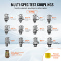 Hydraulic Pressure Test Kit 10-600bar 5 Gauges 13 Couplings Case