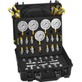 Hydraulic Pressure Test Kit 10-600bar 5 Gauges 13 Couplings Case
