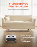 Furniture Dolly 150kg Heavy Duty Appliances Sofa Fridge Mover 8Wheel