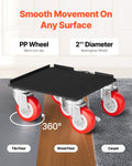 Furniture Dolly Heavy Duty 5 Wheels 1575kg Capacity Mover