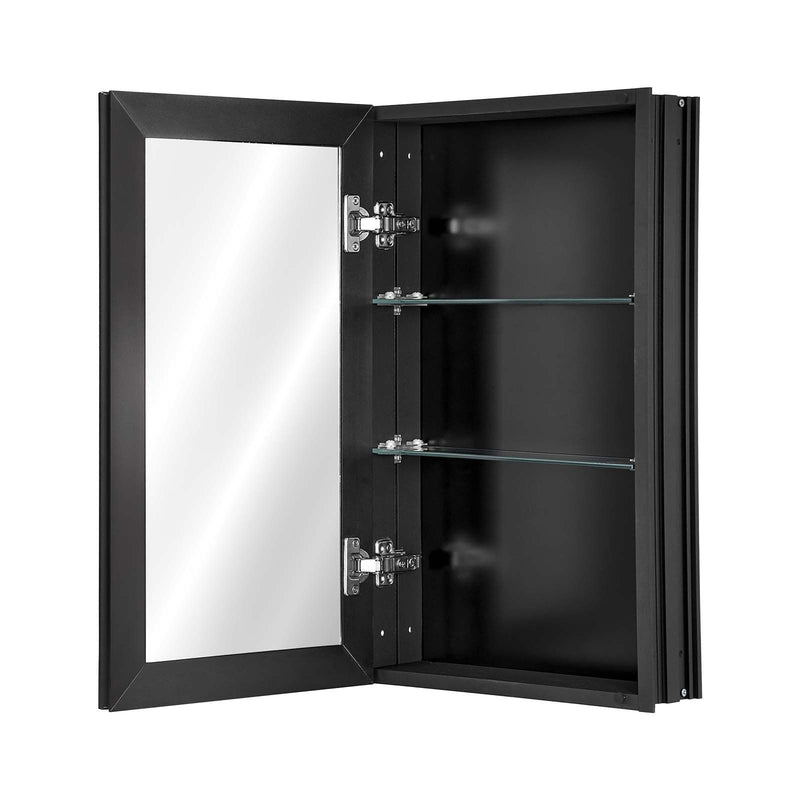 Medicine Cabinet 14x24 Aluminium Mirror Bathroom Wall Mounted Recessed