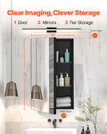 Medicine Cabinet 14x24 Aluminium Mirror Bathroom Wall Mounted Recessed