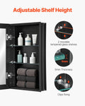 Medicine Cabinet 14x24 Aluminium Mirror Bathroom Wall Mounted Recessed