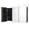 Aluminum Medicine Cabinet 40inch Mirror 4-Shelf Bathroom Wall Mount
