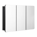 Aluminum Medicine Cabinet 40inch Mirror 4-Shelf Bathroom Wall Mount