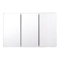 Aluminum Medicine Cabinet 40inch Mirror 4-Shelf Bathroom Wall Mount