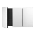 Aluminum Medicine Cabinet 40inch Mirror 4-Shelf Bathroom Wall Mount