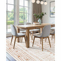 Area Rug, 1524x2133.6mm Large Washable Rug, Non-Slip Tear-Resistant Soft Carpet, Pet & Child Friendly Modern Area Rugs, Indoor Mat for Bedroom, Office, Living Room, Kids Room, Entryway, Beige