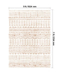 Large Area Rug 1.5x2.1m Washable Non-Slip Beige Carpet