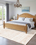 Large Area Rug 1.5x2.1m Washable Non-Slip Beige Carpet