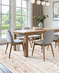 Large Area Rug 1.5x2.1m Washable Non-Slip Beige Carpet