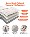 Large Area Rug 1.5x2.1m Washable Non-Slip Beige Carpet