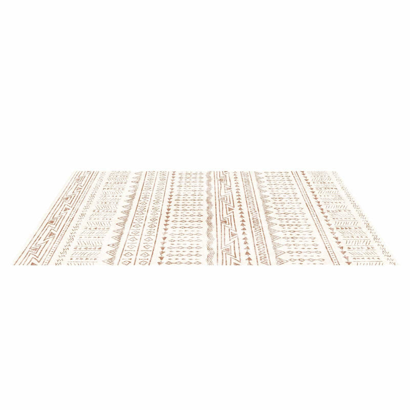 Large Washable Area Rug 1.8x2.7m Non-Slip Beige Carpet