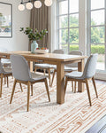 Large Washable Area Rug 1.8x2.7m Non-Slip Beige Carpet