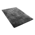 Indoor Plush Area Rugs, 1.52 x 2.44 m Soft Plush Carpet, Furry Shag Area Rugs for Living Room, Bedroom, Sunroom, Modern Home Decor Aesthetic, Non-Shedding, Non-Woven, Slip-Resistant, Dark Gray