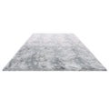 Indoor Plush Area Rugs, 1.83x2.74 m Soft Plush Carpet, FFurry Shag Area Rugs for Living Room, Bedroom, Modern Home Decor Aesthetic Long-Pile Rug, Non-Shedding, Slip-Resistant, Tie-Dye Light Gray