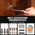 132 Piece Tool Kit Set Household Hand Tools Portable Case