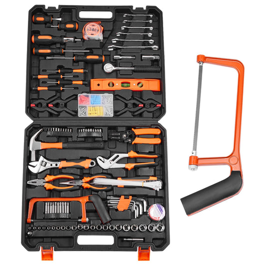 216 Piece Hand Tool Kit with Portable Case Household Tools