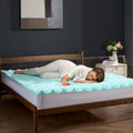 QUEEN Memory Foam Mattress Topper 50mm Cooling Gel 7 Zones