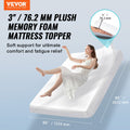 Giselle Memory Foam Mattress Topper Queen 76mm Washable
