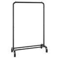Clothes Rack Heavy Duty Garment Rail with Storage Shelf Bedroom