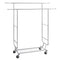 Heavy Duty Clothes Rack Double Rod 272kg Adjustable Extendable