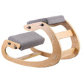 Ergonomic Kneeling Chair Wooden Posture Knee Adjustable Height Gray