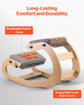 Ergonomic Kneeling Chair Wooden Posture Knee Adjustable Height Gray