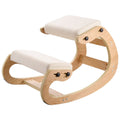 Ergonomic Kneeling Chair Wooden Adjustable Height Foam Cushion