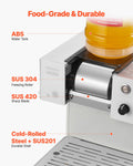 Snowflake Ice Machine 40KG/24H Stainless Steel Blade 1.8L Tank