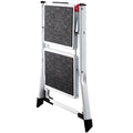 Step Ladder 2-Step 150kg Capacity, Ergonomic Folding Steel Step Stool with Wide Anti-Slip Pedal, Sturdy Step Stool for Adults Toddlers, Multi-Use for Household, Kitchen, Office, RVs