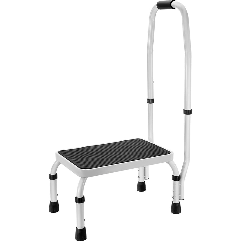 VEVOR Step Stool 1-Step 150KG Capacity Adjustable Height Steel Ladder Handle