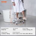 VEVOR Step Stool 1-Step 150KG Capacity Adjustable Height Steel Ladder Handle