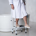 VEVOR Step Stool 1-Step 150KG Capacity Adjustable Height Steel Ladder Handle