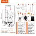 Essential Oil Distillation Kit 2000ml 1000W Heating Plate 28pc