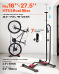 Bike Rack Stand 406-700mm Mountain Road Bikes Vertical Horizontal Black